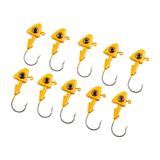 Jighead - Zoka - Kurşunlu Olta İğnesi - (Xh-A 07) - Sarı - 8 Gr - 10 Adet