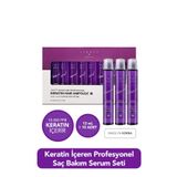 Jigott Keratin İçeren Konsantre Saç Bakım Serum Set Jigott Professional Keratin Hair Ampoule 13ml x 10Adet