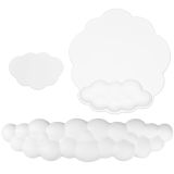 JIKIOU Cloud Mouse Pad Bilek Desteği, Yükseltme Büyüt Süper İnce Fiber Yumuşak Pürüzsüz Klavye Bilek Dayanağı, Bilgisayar Dizüstü Bilgisayar, Mac Oyun Ofisi ve Ağrı kesici için Rahat Bellek Köpüğü