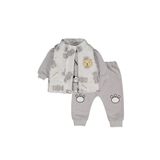 Jikko Baby Erkek Bebek Ayıcık Aksesuarlı Şişme Yelekli Eşofman İki İp 3'lü Takım 6060