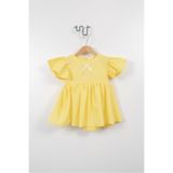 Jikko Baby Kız Çocuk Kolları Fırfırlı Taş Baskılı Elbise 3722