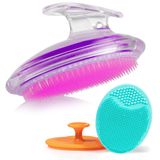 Jilet Çarpmaları ve Batık Saç Bakımı için Peeling Fırçası, Silikon Yüz Fırçaları, Yüz ve Vücut Peeling Seti - Kuru Fırçalama için Mükemmel, Dylonic'ten