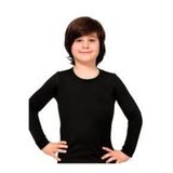 Jilly Jo Çocuk Termal Uzun Kol Fanila, Siyah, 8-10 Yaş, Unisex