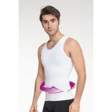 jilly jo Erkek Atlet Korse, Bel Göğüs Göbek Toparlayıcı, Beyaz, 2XL Beden