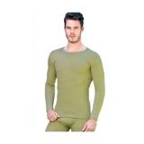 Jilly Jo Erkek Haki Termal Üst Uzun Kollu İçlik, Polyester, 2XL Beden