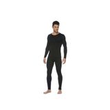 Jilly Jo Erkek Siyah Termal Set Alt Üst Takım, Fanila, M Beden