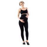 Jilly Jo Kadın Dikişsiz Hamile Tayt Korse, Pamuk Polyester Karışım, Siyah, XL