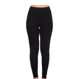 Jilly Jo Kadın Kışlık İçi Peluşlu Termal Tayt,%65 Yün Viskon, L/XL Beden, Siyah