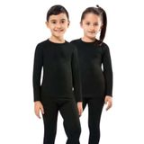 Jilly Jo Kız Erkek Çocuk Termal Siyah İçlik Fanila Body, 9-10 Yaş