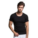 Jilly Jo Pure Erkek Termal Kısa Kol İçlik,%50 Pamuk%50 Polyester, Siyah, XL