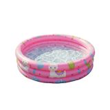 Jilong 57167 Pembe 100x30 cm Üç Halkalı Şişme Çocuk Havuzu