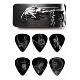 Jim Dunlop Jimi Hendrix Gümüş Portre 6'lı Pena Seti Orta