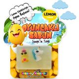 Jimena Natural Oyuncaklı Sabun Meyve Serisi - Çilek Kokulu Gliserinli Sabun 125 gr - Limon