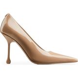 Jimmy Choo Şık Ixia 95 Rugan Topuklu Ayakkabı - Bej