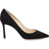 Jimmy Choo Zarif Süet Topuklu Ayakkabı - 85 mm - Siyah