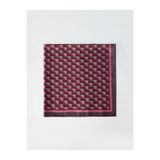 Jimmy Key Pembe Geometrik Desenli Dokuma Eşarp 70x70