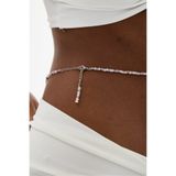 JİMNY JEWELRY SORA Kristal Taşlı Çelik Bel Zinciri