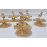 Jindar Life Japongülü Lokumluk,sunumluk, Ikramlık Gold Kahve Yanı 6 Adet