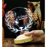 Jinekolog Lamba Doktora Özel Hediye, Ebe Hediyesi, Kadın Hastalıkları ve Doğum Uzmanına Kişiye Özel 3D LED Lamba