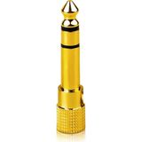 Jinghua 3.5mm Dişi - 6.35MM Erkek Ses Dönüştürücü Adaptör, Stereo Jak Çevirici, Kulaklık Mikrofon Hoparlör Amfi Mikser Uyumlu, Altın Kaplama, Metal Gövde, Tak Çalıştır S310