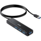 Jinghua 4 Port USB 3.0 Hub Çoklayıcı, Type-C Güç Girişli 5gbps Veri Aktarım Destekli USB Çoğaltıcı, Notebook Pc Klavye Mouse USB Bellek Harici Disk Uyumlu Z418C