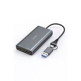 JINGHUA 4K 60Hz HDMI Loop Out Görüntü Ses Yakalama Kartı Dual USB Type-C 2'si 1 Arada Video Capture Card Switch PS5 Canlı Yayın Oyun Kayıt Alüminyum Alaşım Z825