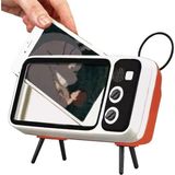 Jingyi Hoparlörlü Telefon Standı Retro Dekor, Taşınabilir Bluetooth Hoparlörler Telefon Tutacağı Eski Dekor, Evrensel Samsung iPhone Huawei Oneplus (Beyaz) (Yurt Dışından)