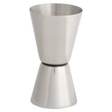 Jingyi Kokteyl Jigger, 20/40 ml Paslanmaz Çelik Kokteyl Jigger Çift Kafa Ölçüm Kabı Ons Alkol Ölçüm Kabı