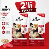 Jinny Cream Treat Immune Ton Balıklı Krem Kedi Ödül Maması 5X15 gr - 2li Paket