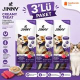 Jinny Creamy Treat Urinary Ton Balığı ve Katsuobushi Kedi Ödül Maması 5X15 gr - 3lü Paket