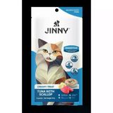 JINNY Jinny Creamy Ton Balıklı Deniz Taraklı Kedi Sıvı Ödül Maması 5x15 gr