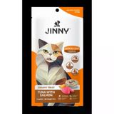 JINNY Jinny Creamy Ton Balıklı - Somonlu Kedi Sıvı Ödül Maması 5x15 gr