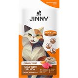 Jinny Somonlu ve Ton Balıklı Tüy Yapısını Destekleyen Creamy Kedi Ödülü 5x15 Gr