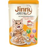 Jinny Ton Balığı ve Gravy'li Somonlu Kedi Yaş Maması