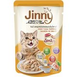 Jinny Ton Balıklı ve Somonlu Gravy Yetişkin Kedi Yaş Maması 70 gr x 12 Adet