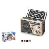 JIOC H531UTS Bluetooth Nostaljik FM Radyo TWS USB TF AUX Solar Şarjlı El Fenerli Kamp Hoparlör