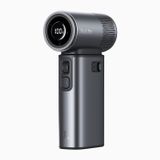 JISULIFE Taşınabilir El Tipi Fan Ultra2, 9000mAh Max 25 Saat, 5 IN 1, 100 Hız Turbo Fan Şarj Edilebilir, Metal Kabuk Çok Fonksiyonlu Seyahat Essentials Erkekler için Hediyeler - Koyu Gri