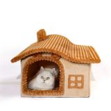 Jiupety Kedi için Yavru Kedi Evi, Kapalı Kediler için Baca Kedi Evleri, Yeterli İç Mekan, 3-7 lb Kitty Kedi için Yavru Hayvan Evi, Karikatür Sevimli Baca Kedi Evi