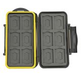 JJC Çoklu Memory Card Case MC-SDMSD24 hafıza kartı koruma kutusu 12 adet SDHC ve 12 adet MicroSD kart için – Son derece su geçirmez ve darbeye dayanıklı kutu kasa kasa çanta kılıf saklama kutusu
