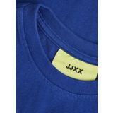 JJXX Bisiklet Yaka Baskılı Lacivert Kadın T-Shirt 12200326