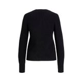 JJXX Bisiklet Yaka Rahat Düz Siyah Kazak Kadın JXTILDE CREW NECK KNIT