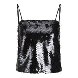 JJXX JJXX JXAVA SEQUIN STRAP CROP TOP WVN Tişört Kadın