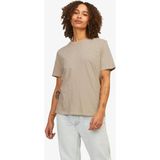 Jjxx Jxisla Kadın Kahverengi T-Shirt 12255352-FEATHERGRAY - M