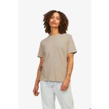 JJXX Jxisla Kadın Kahverengi T-Shirt 12255352-FeatherGray