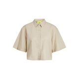 JJXX JXLULU SS CROPPED LINEN BLEND SHIRT WVN Kadın Gömlek Cement XS