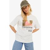 Jjxx JXPAIGE LOOSE SS TEE JRS Ekru Kadın Kısa Kol T-Shirt - Bej