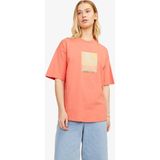 Jjxx JXPAIGE LOOSE SS TEE JRS Kiremit Kadın Kısa Kol T-Shirt - Kırmızı