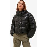 Jjxx Jxpearl Kadın Siyah Nefes Alabilen Kumaşlı Fermuarlı Şişme Mont Günlük Kullanım İçin XL Beden 12236544-BLACK - 010 - Siyah