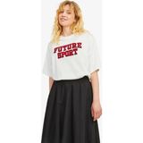 Jjxx Jxrırı Loose Kadın Beyaz T-Shirt 12263679-BLANCDEBLANC - M