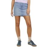 JJXX Kadın Jxaura Short Hw Etek Rh Dnm Sn, Açık Mavi Kot, S, mavi (Light Blue Denim), S
